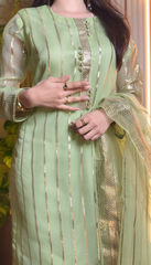 Minimilistic Collection - Unstitched 3Pcs ( Pista )