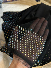 Twiligh Sparkle ( Unstiched 3PC Dress ) Black