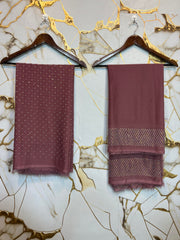 Twiligh Sparkle ( Unstiched 3PC Dress ) Onion