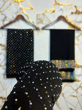 Twiligh Sparkle ( Unstiched 3PC Dress ) Black