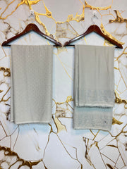 Twiligh Sparkle ( Unstiched 3PC Dress ) Steel Grey