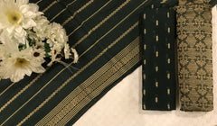 Jaquard Bindhi - Dark Green