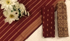 Jaquard Bindhi - Maroon