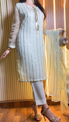 Minimilistic Collection - Unstitched 3Pcs ( White )