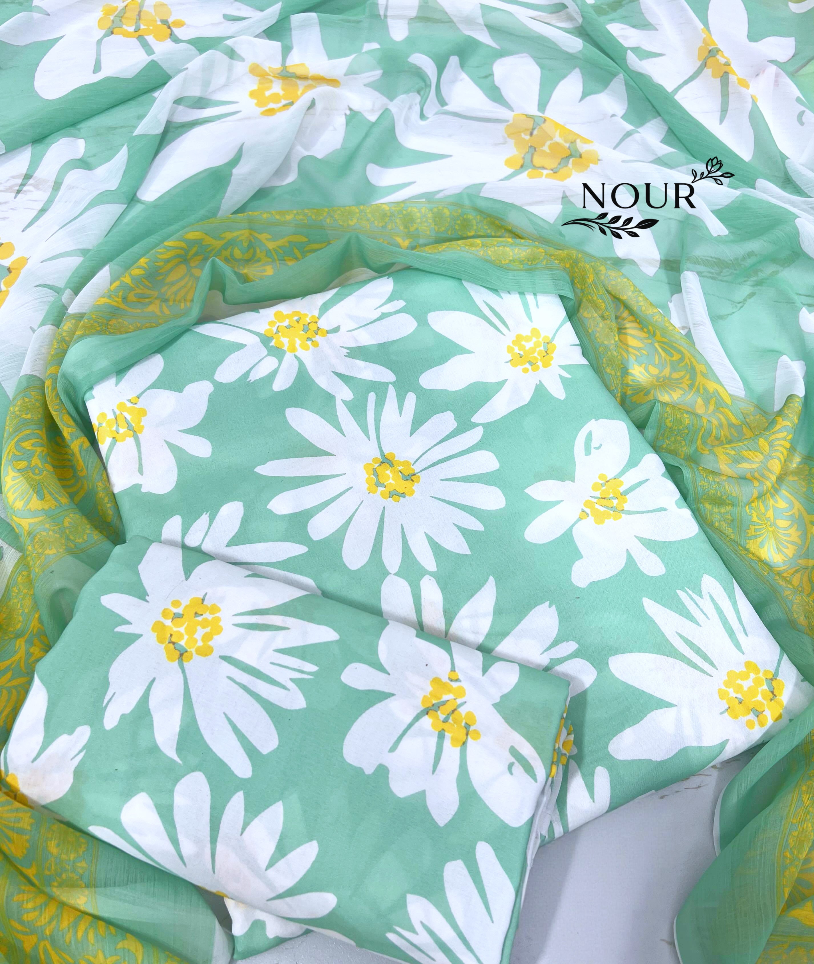 Swiss Lawn ( Aqua Bloom )