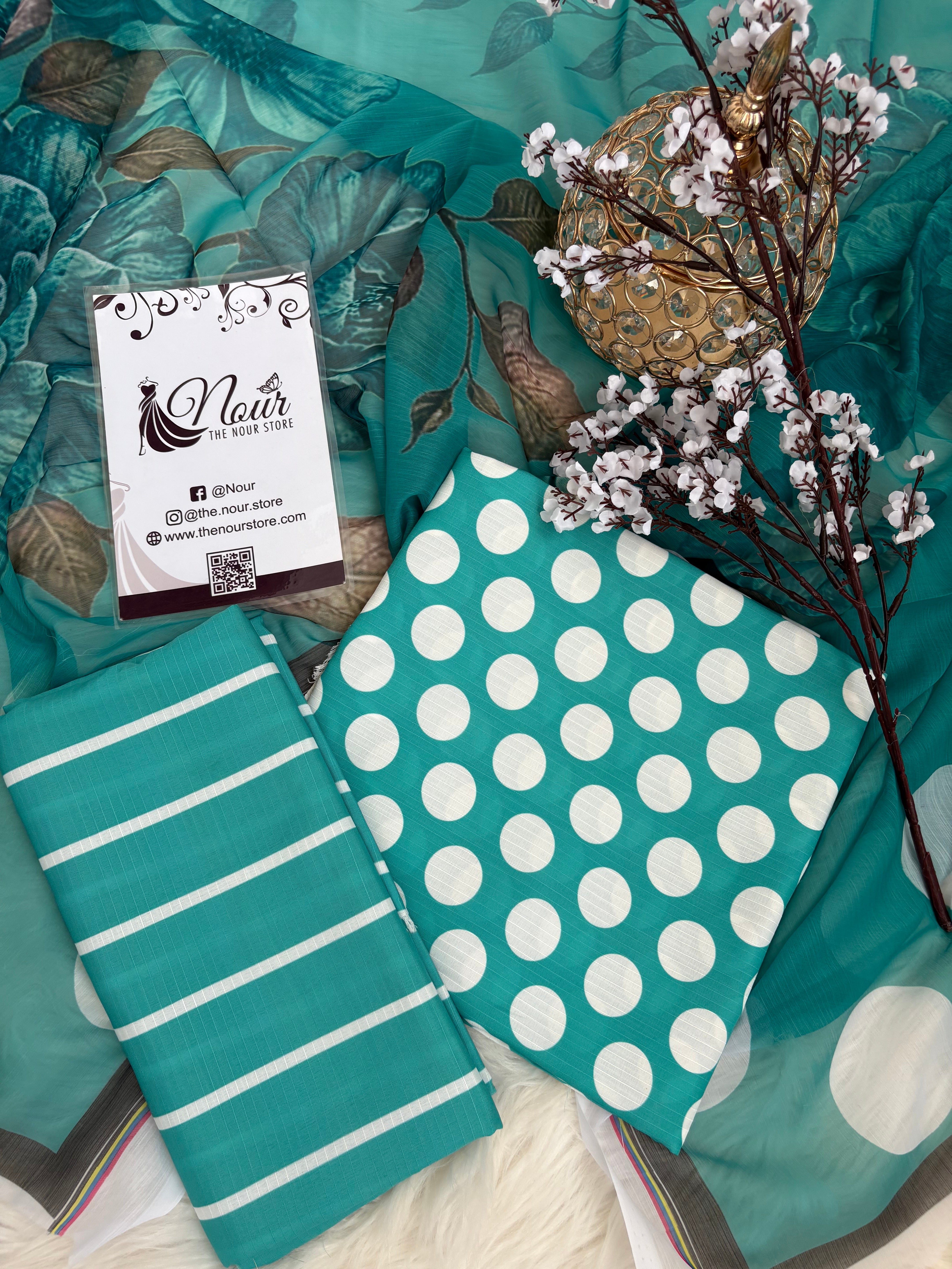 Swiss Lawn - B/D ( Polka Dots )