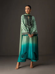 Premium Tie & Dye Digital Printed Silk ( D-5 )