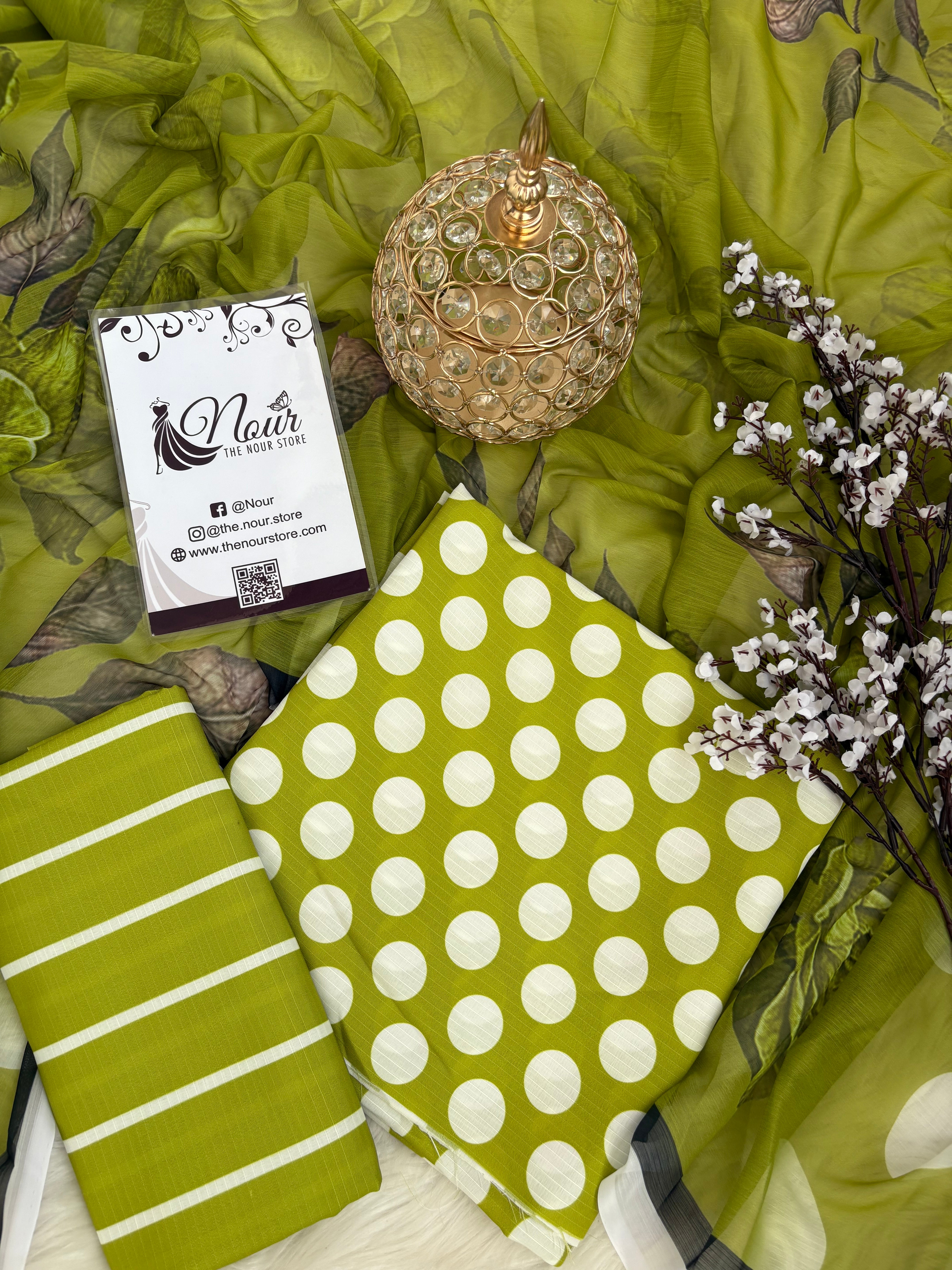 Swiss Lawn - B/D ( Polka Dots )