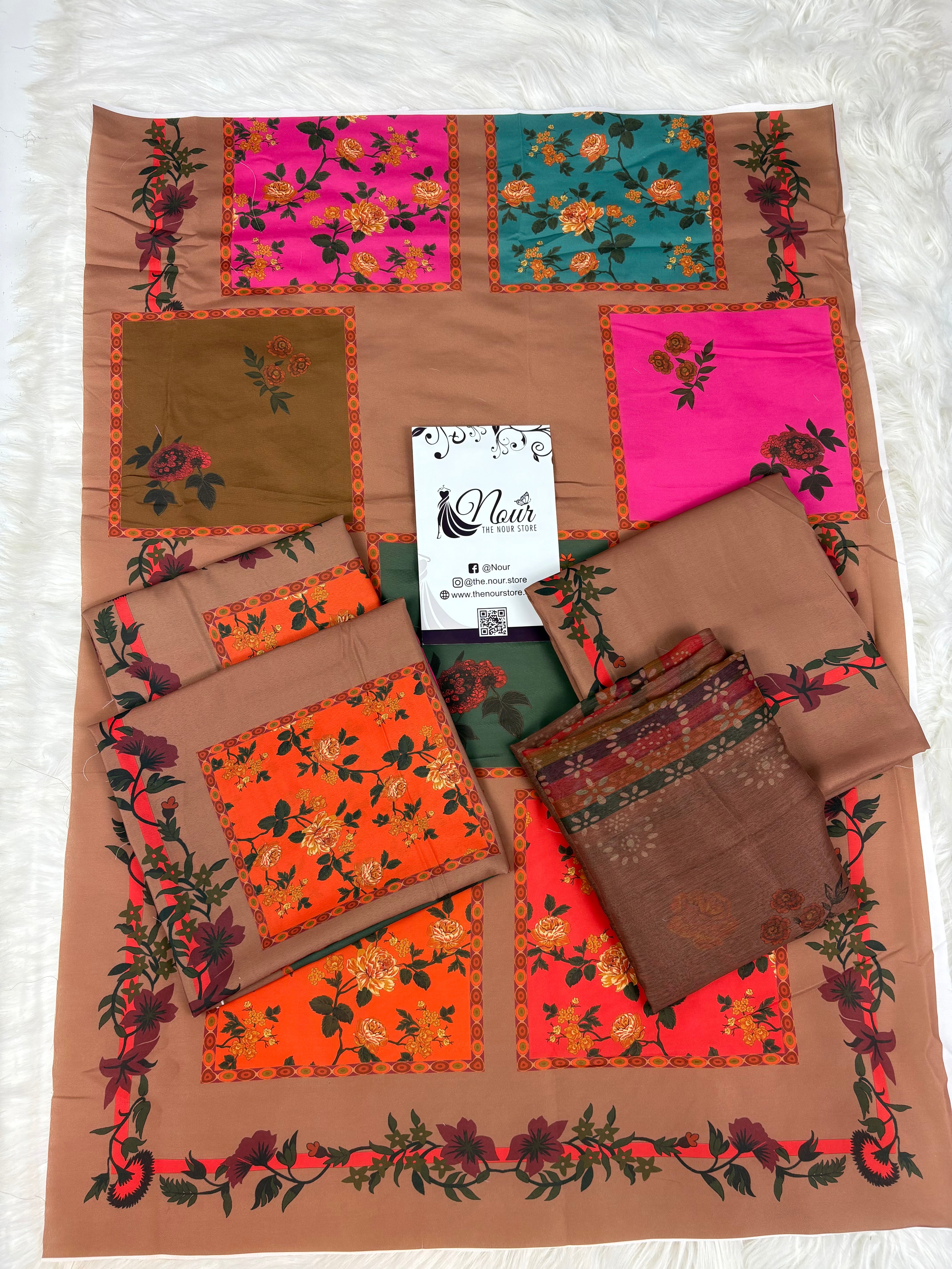 Viral Dress ~ Unstitched 3PC Co-Ord-Sets FUB-1
