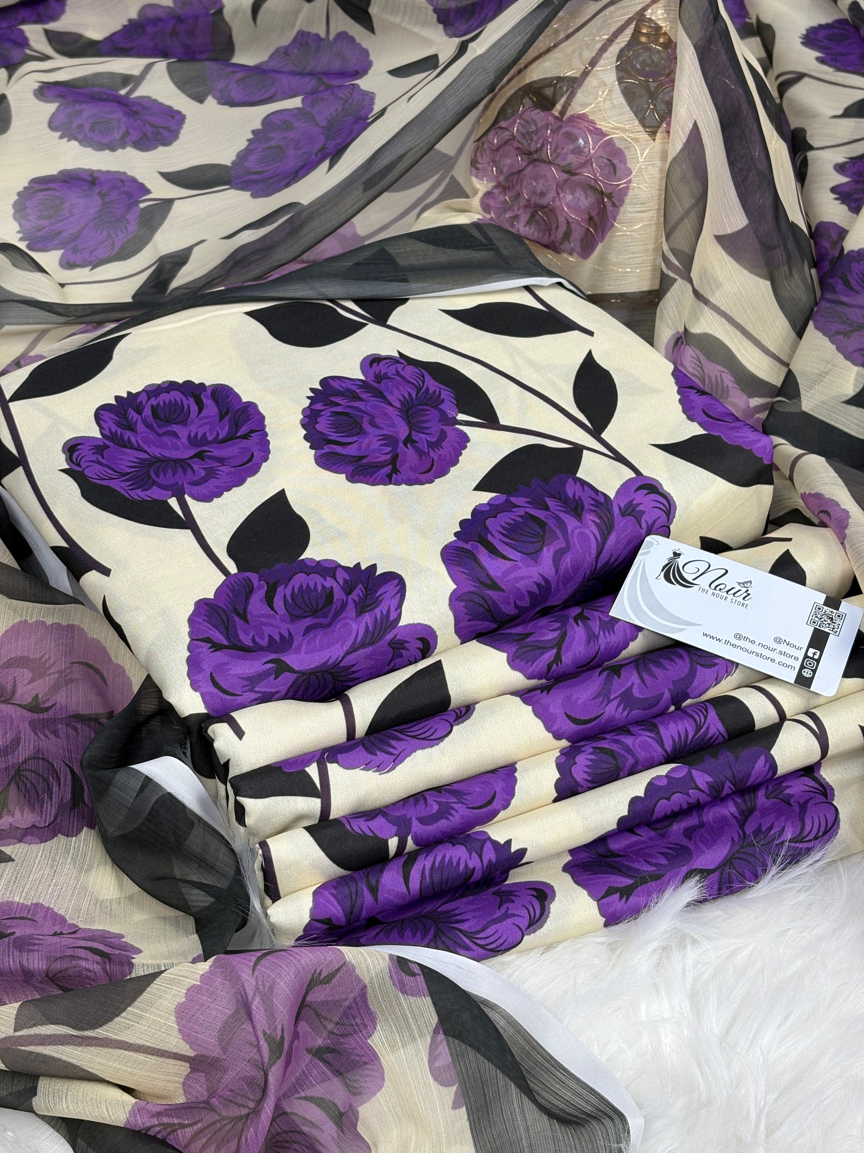 Swiss Lawn ( Lulusar - Purple )