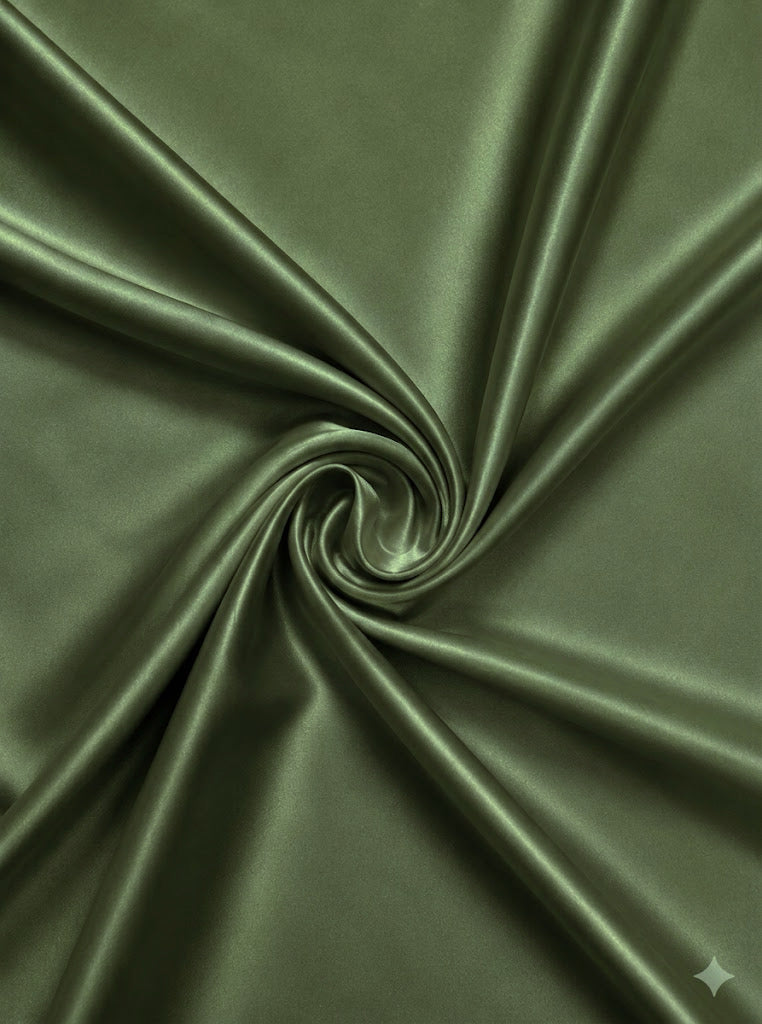 Premium Plain Silk ( 2 pieces - Mehendi Green )