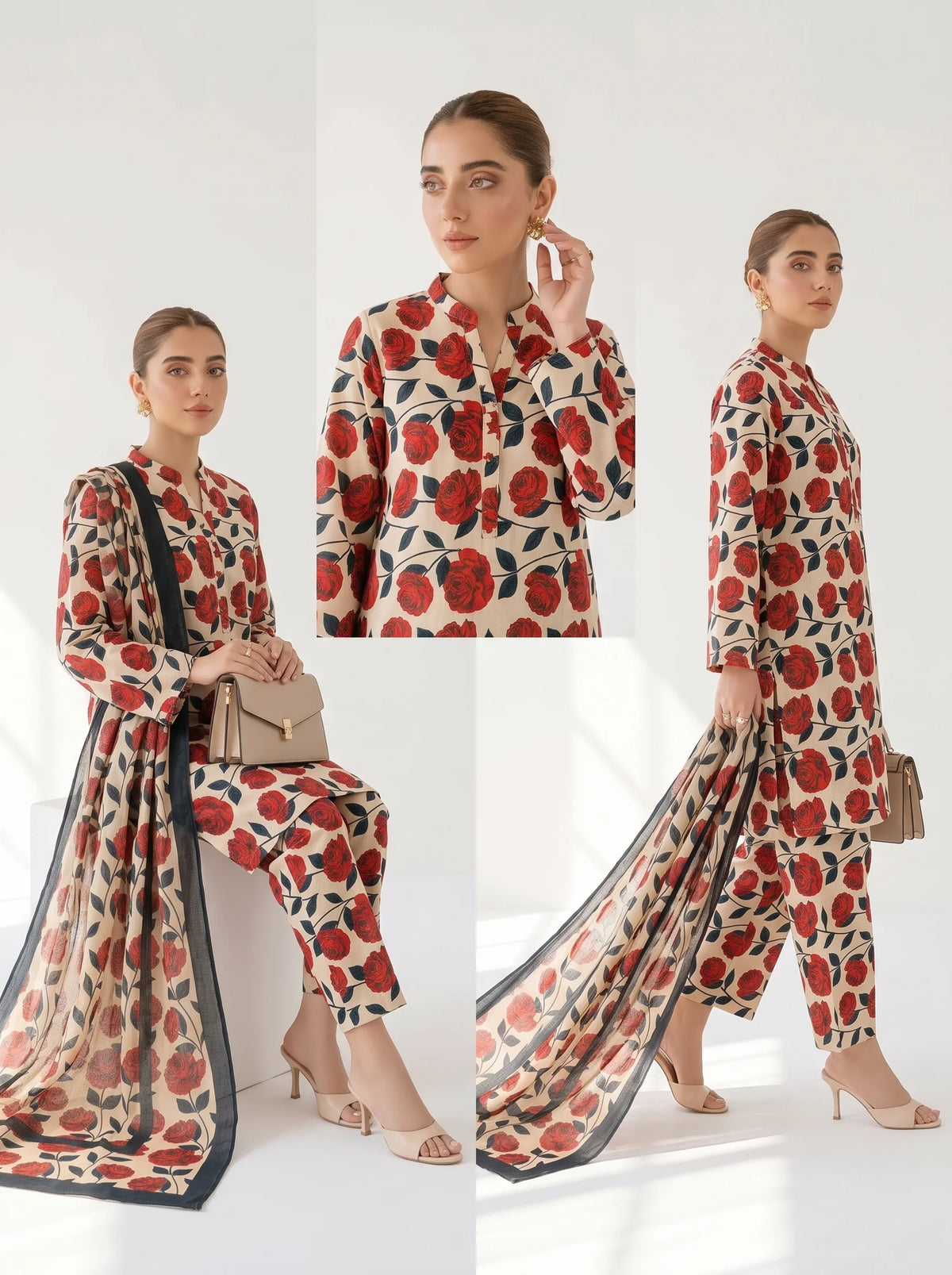 Swiss Lawn ( Lulusar - Red )