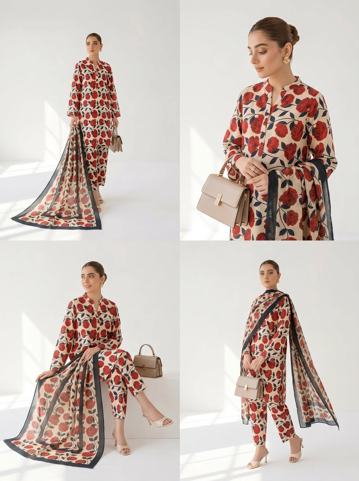 Swiss Lawn ( Lulusar - Red )