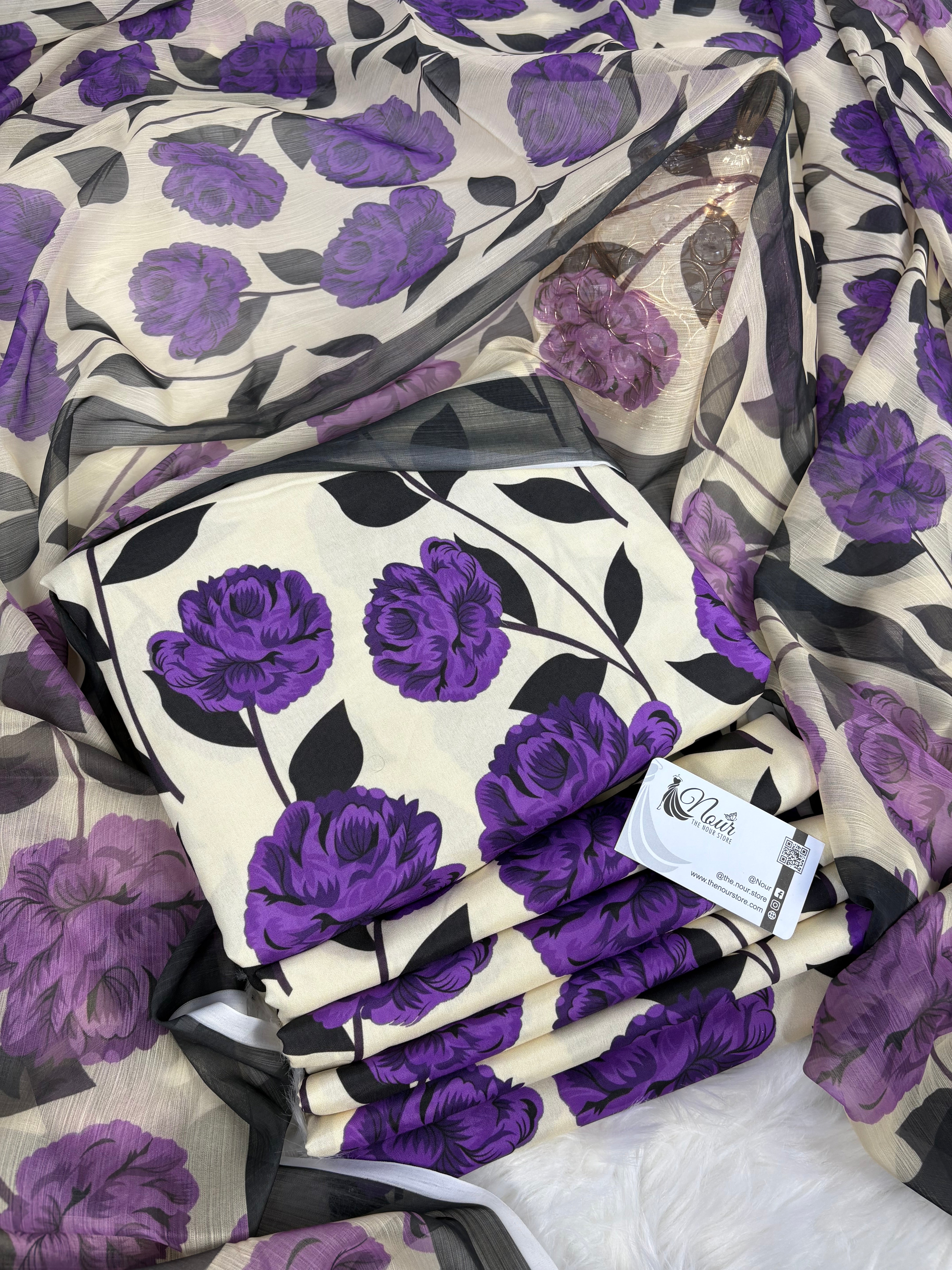 Swiss Lawn ( Lulusar - Purple )