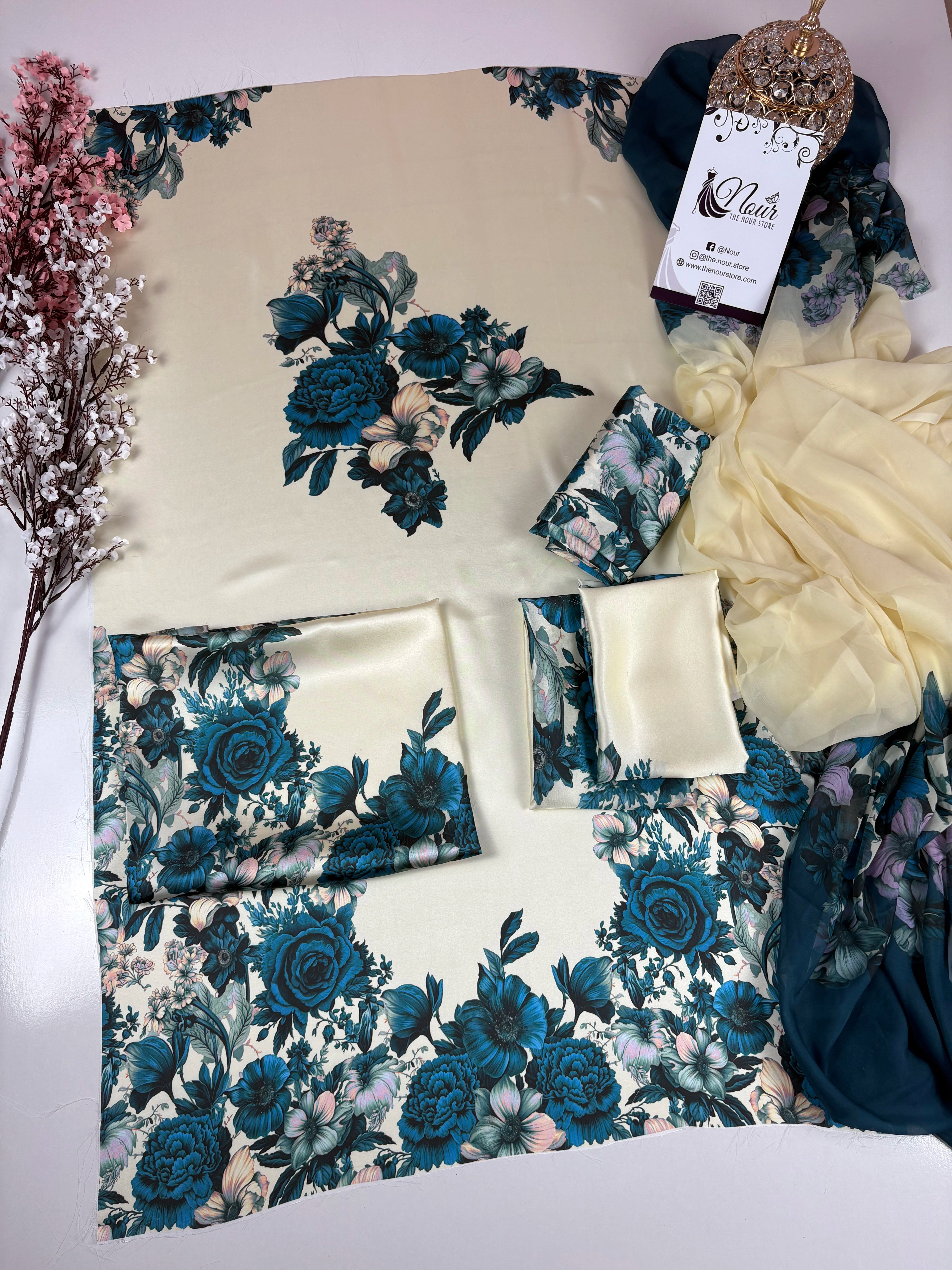 Premium Digital Printed Silk ( D-12 )