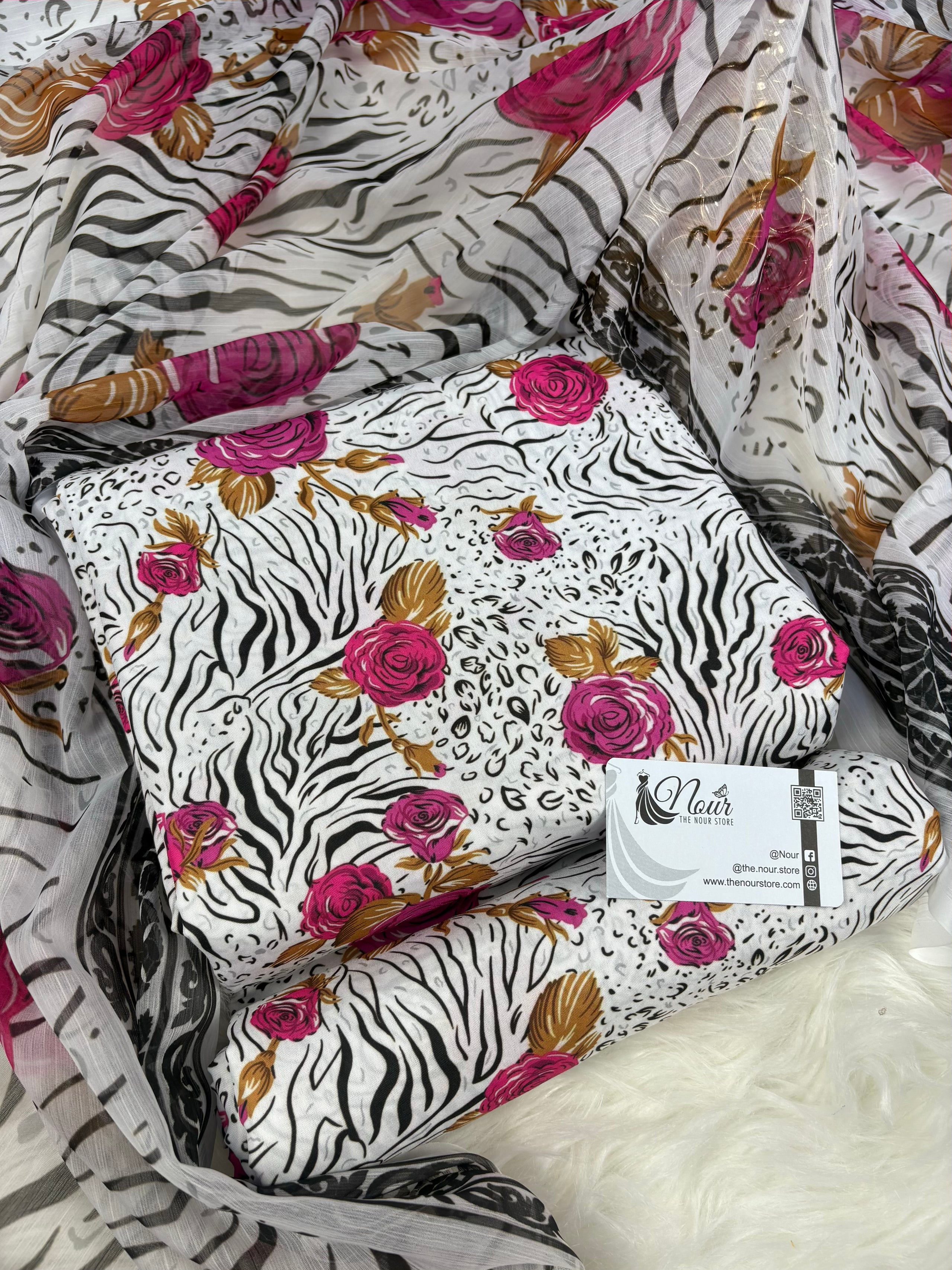 Swiss Lawn ( Zebra Rose )