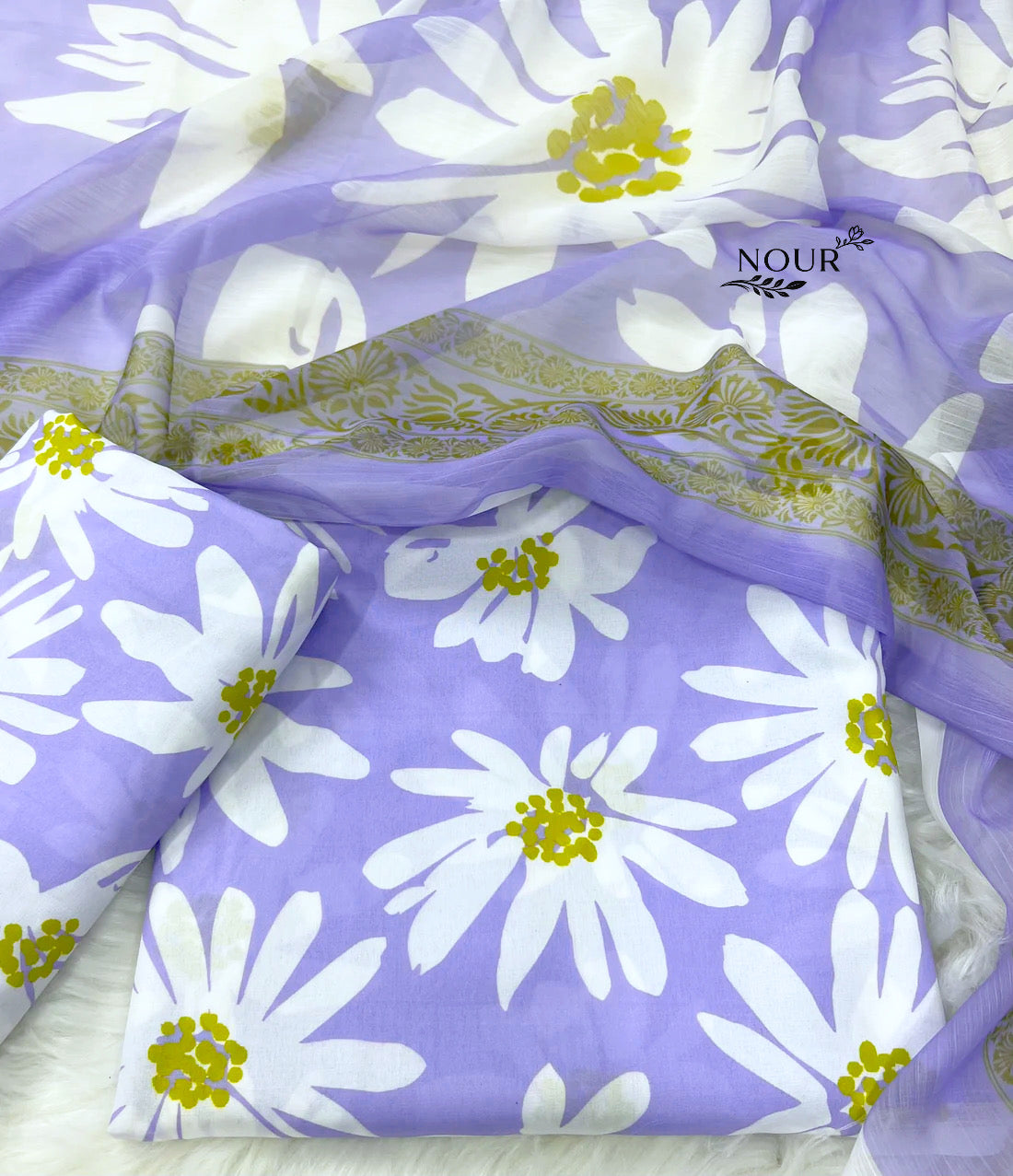 Swiss Lawn ( Lavender Bloom )