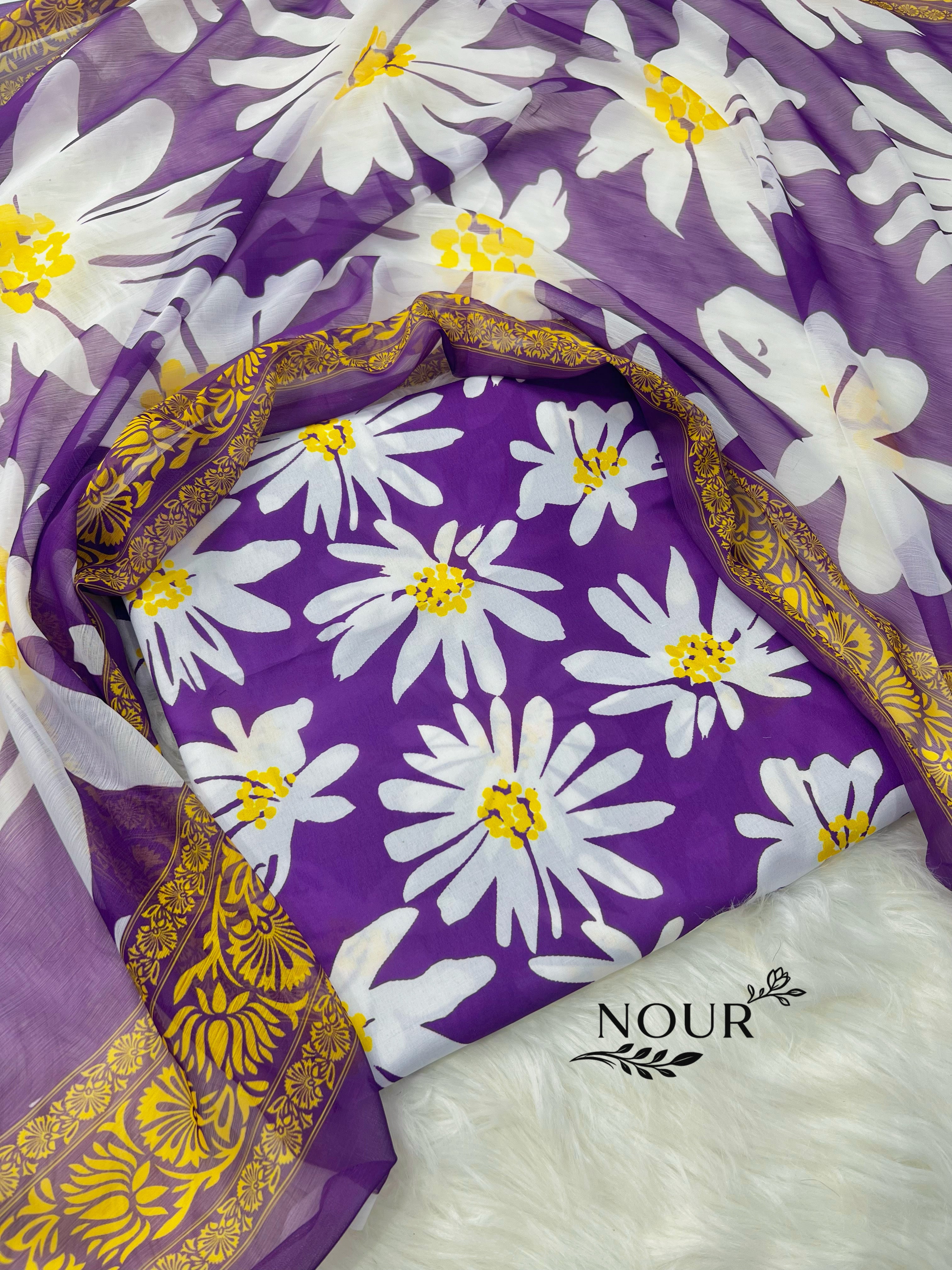 Swiss Lawn ( Plum Bloom )