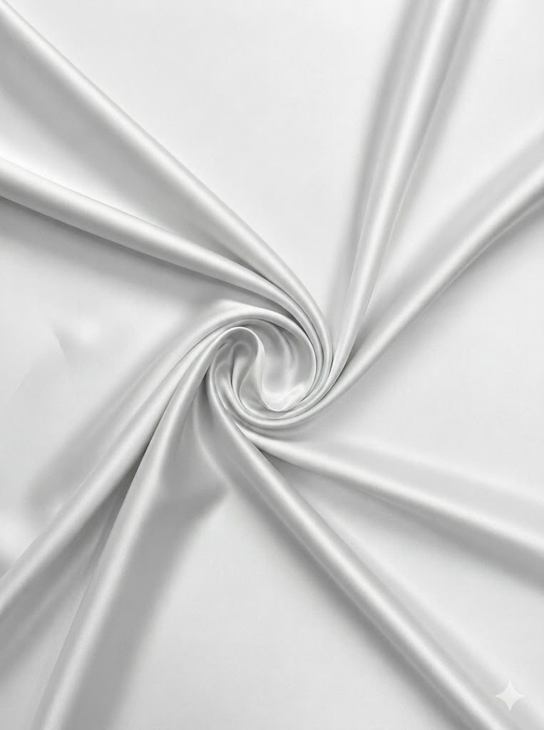 Premium Plain Silk ( 2 pieces - White )