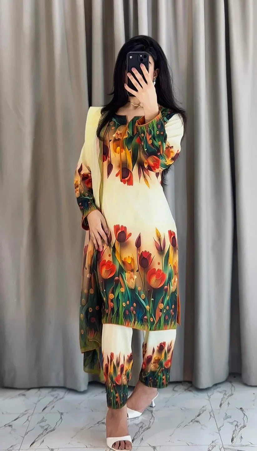 Soft Blend-Cotton (3D flower)