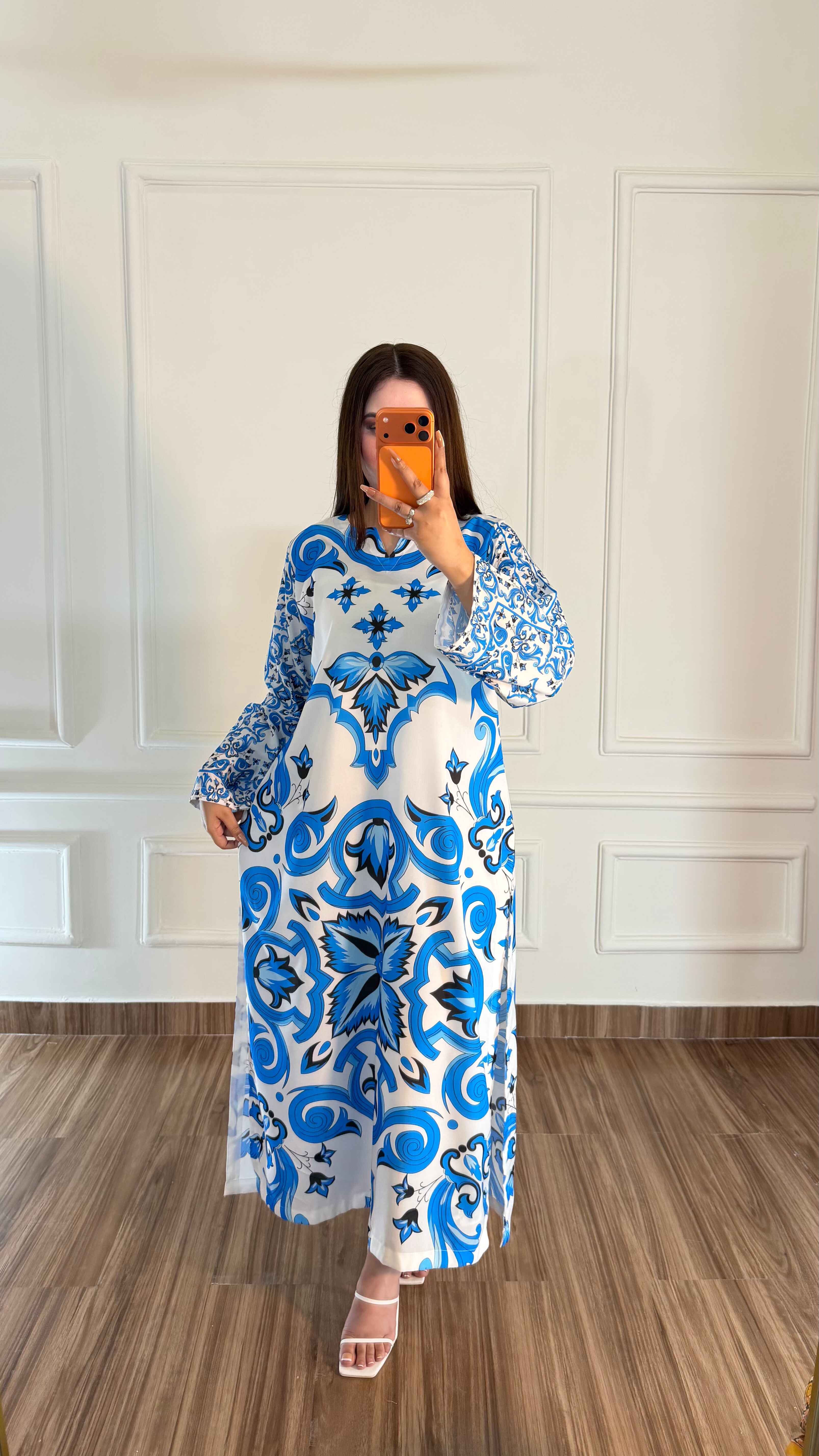 🦋Hania Amir Viral Kaftan ~ Unstitched 2PC Co-Ord-Sets