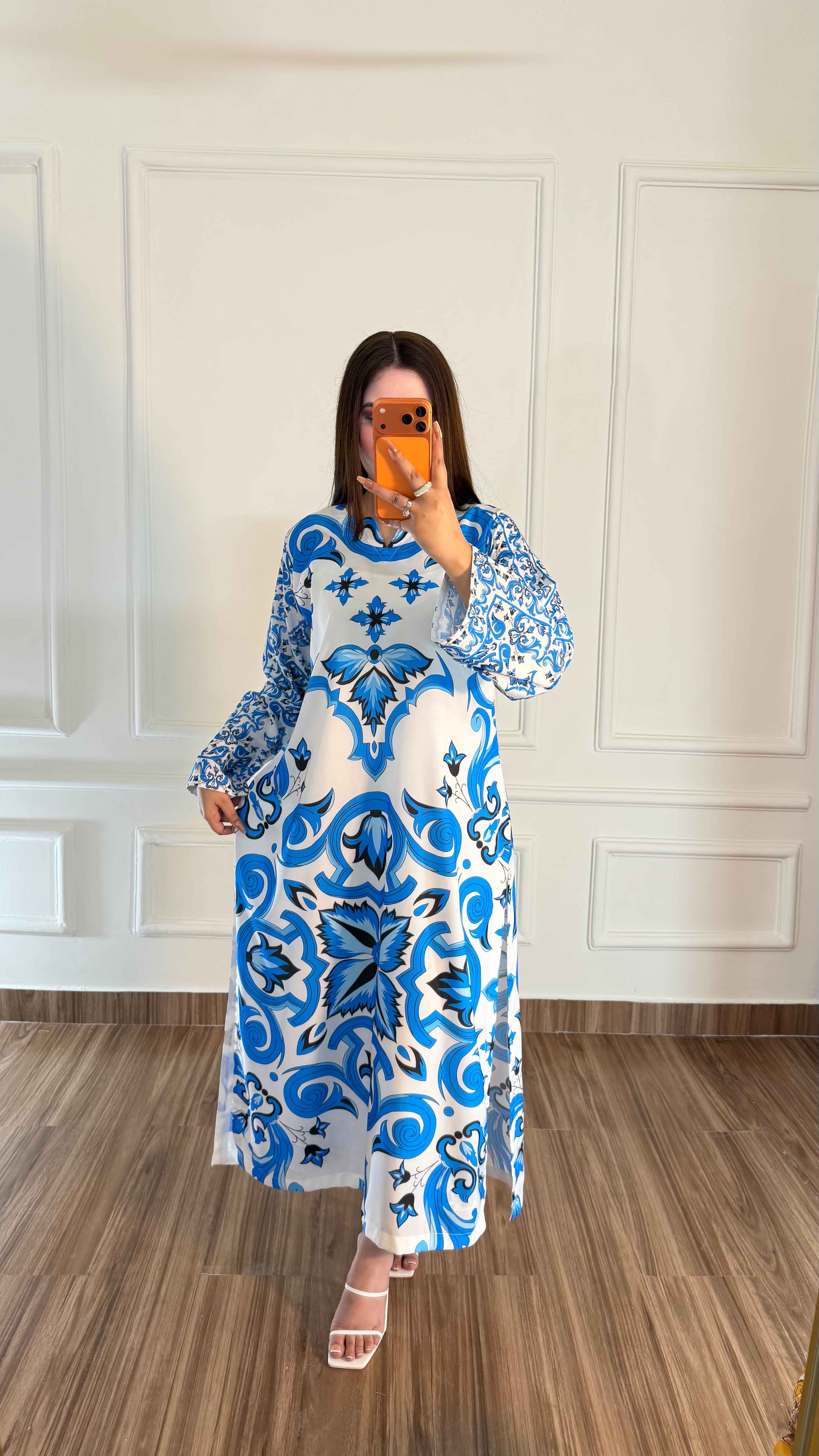 🦋Hania Amir Viral Kaftan ~ Unstitched 2PC Co-Ord-Sets