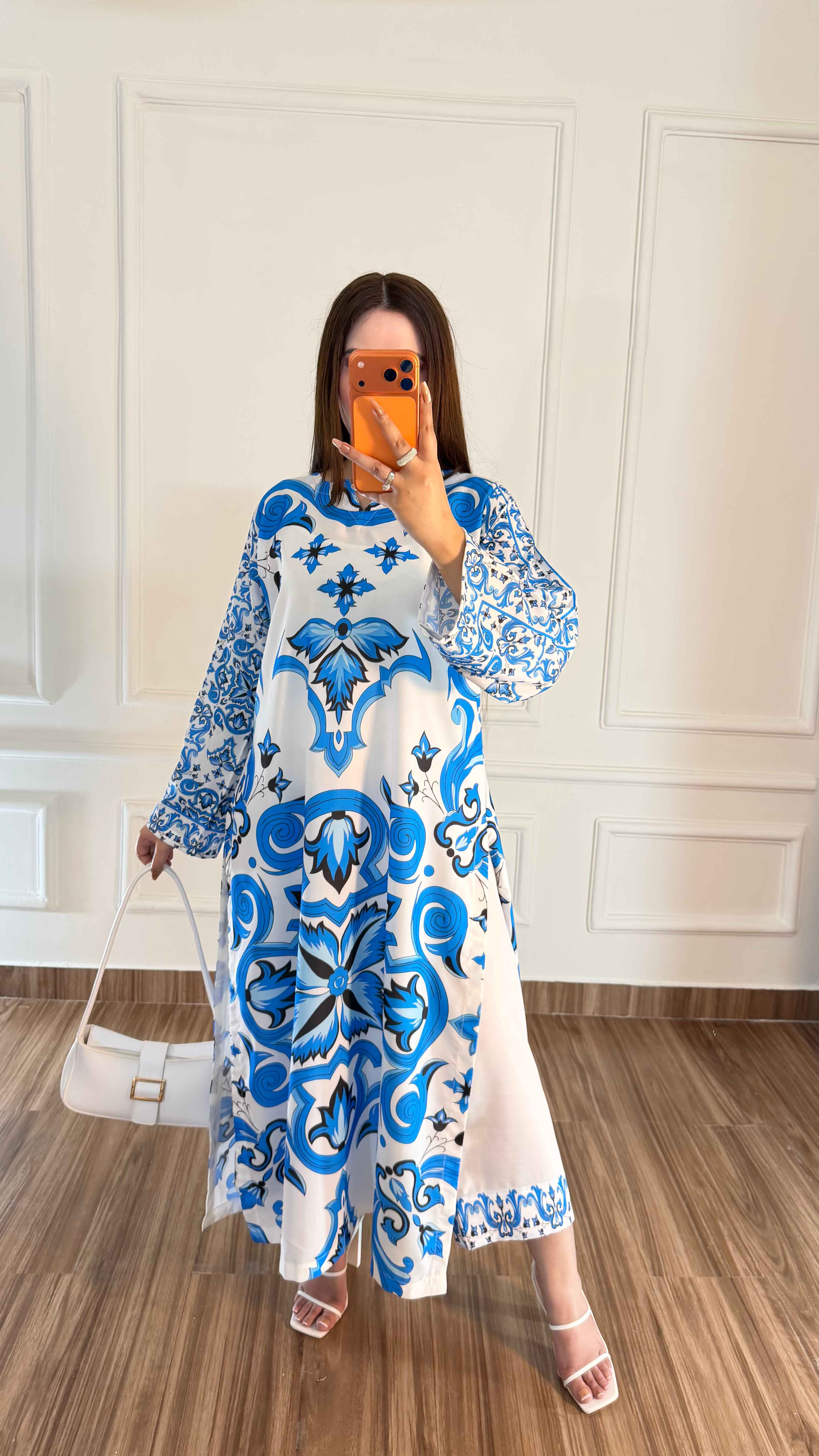 🦋Hania Amir Viral Kaftan ~ Unstitched 2PC Co-Ord-Sets