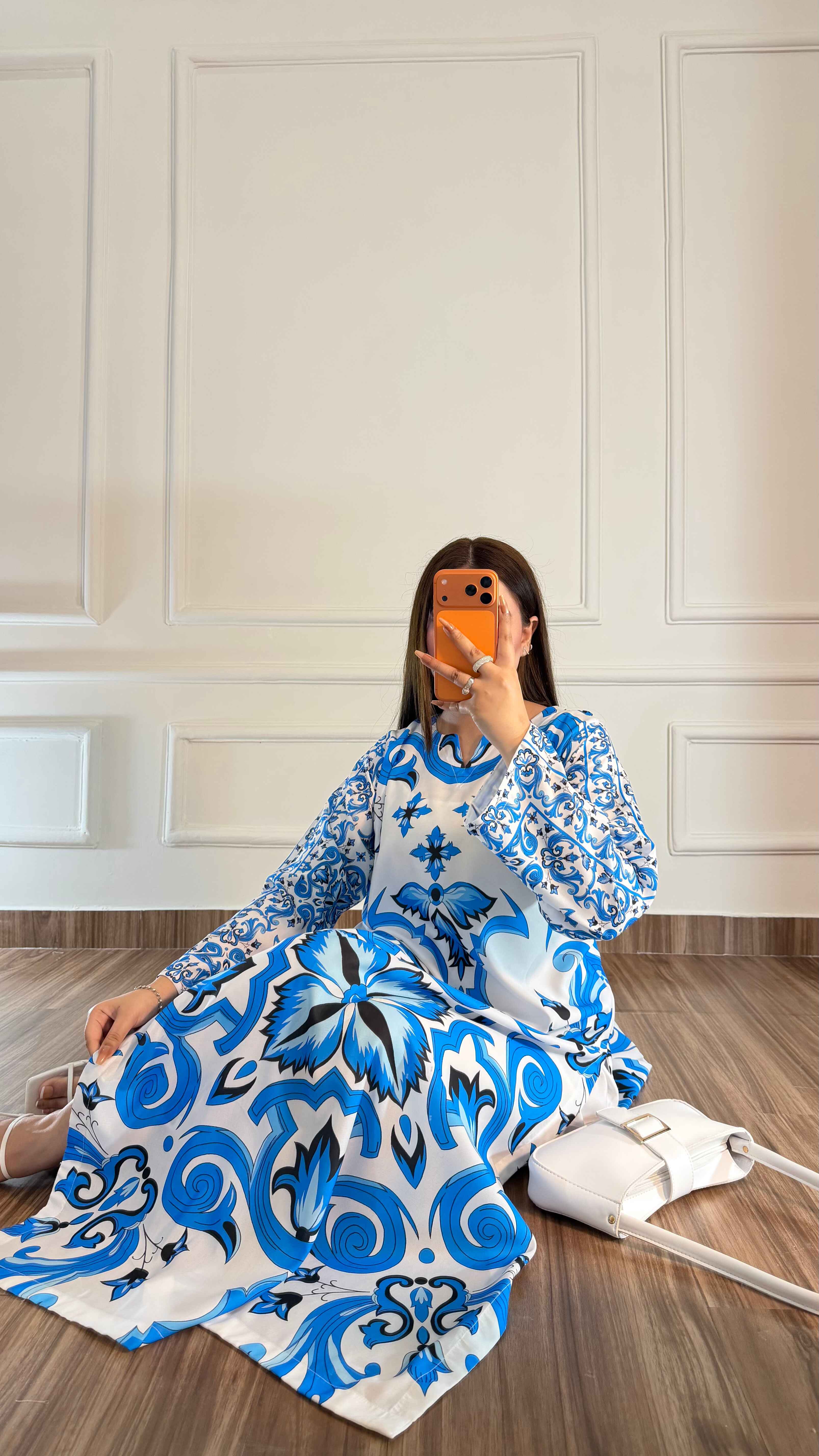 🦋Hania Amir Viral Kaftan ~ Unstitched 2PC Co-Ord-Sets