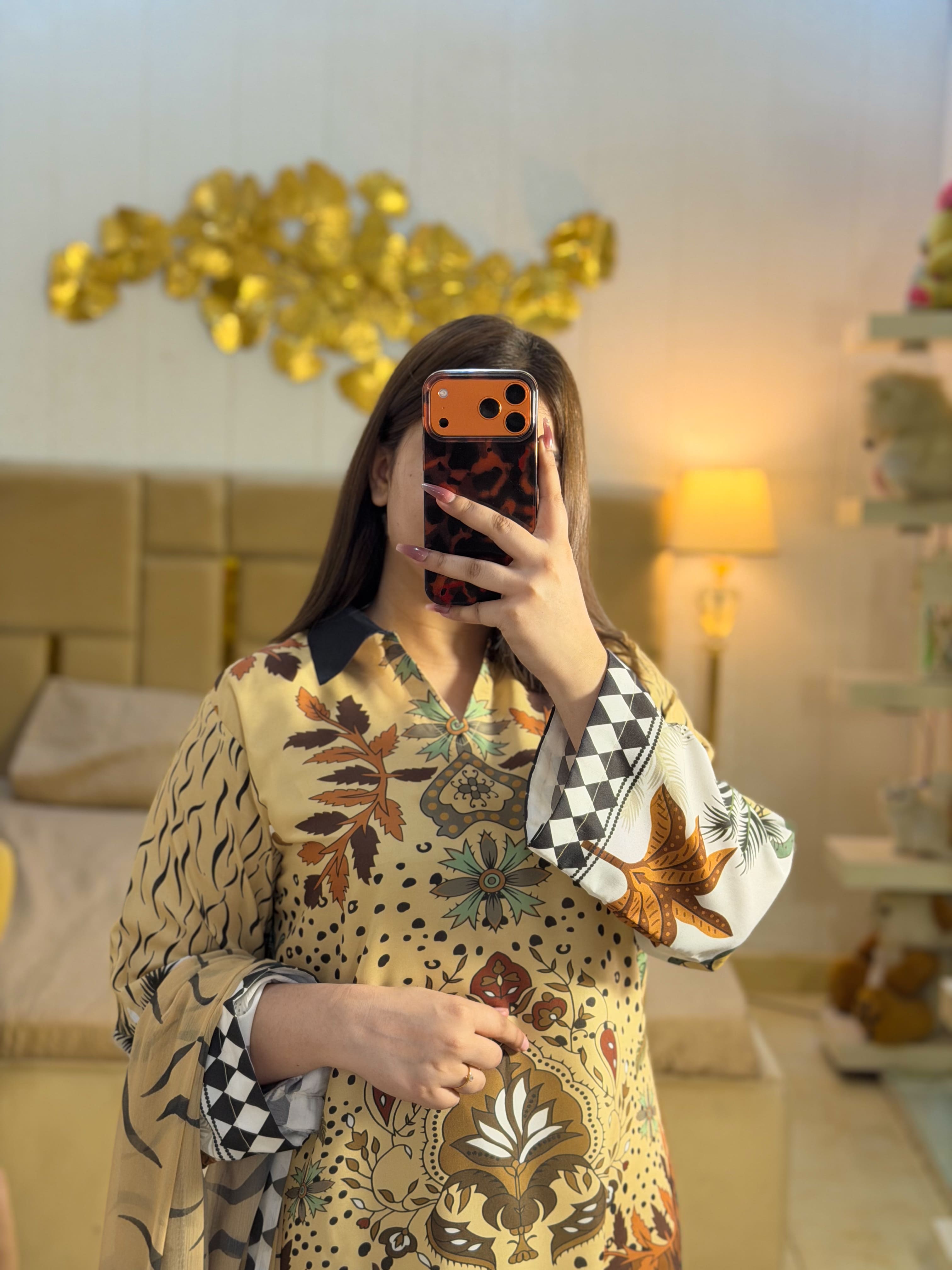 🏝️Beach Tree Viral Dress ~ Unstitched 3PC Co-Ord-Sets