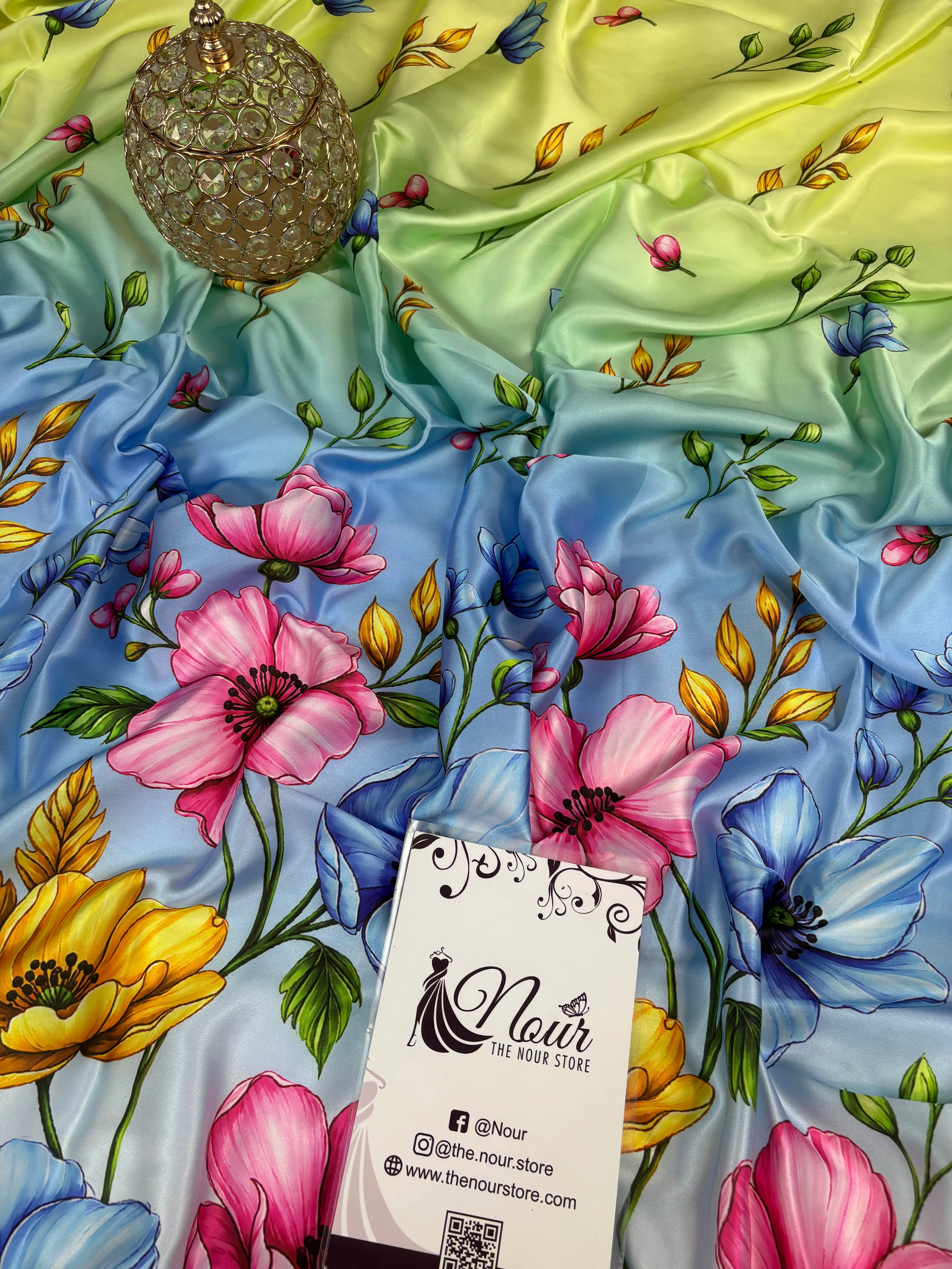 #Unstitched-Silk #Just Shirt/Kaftan-D1