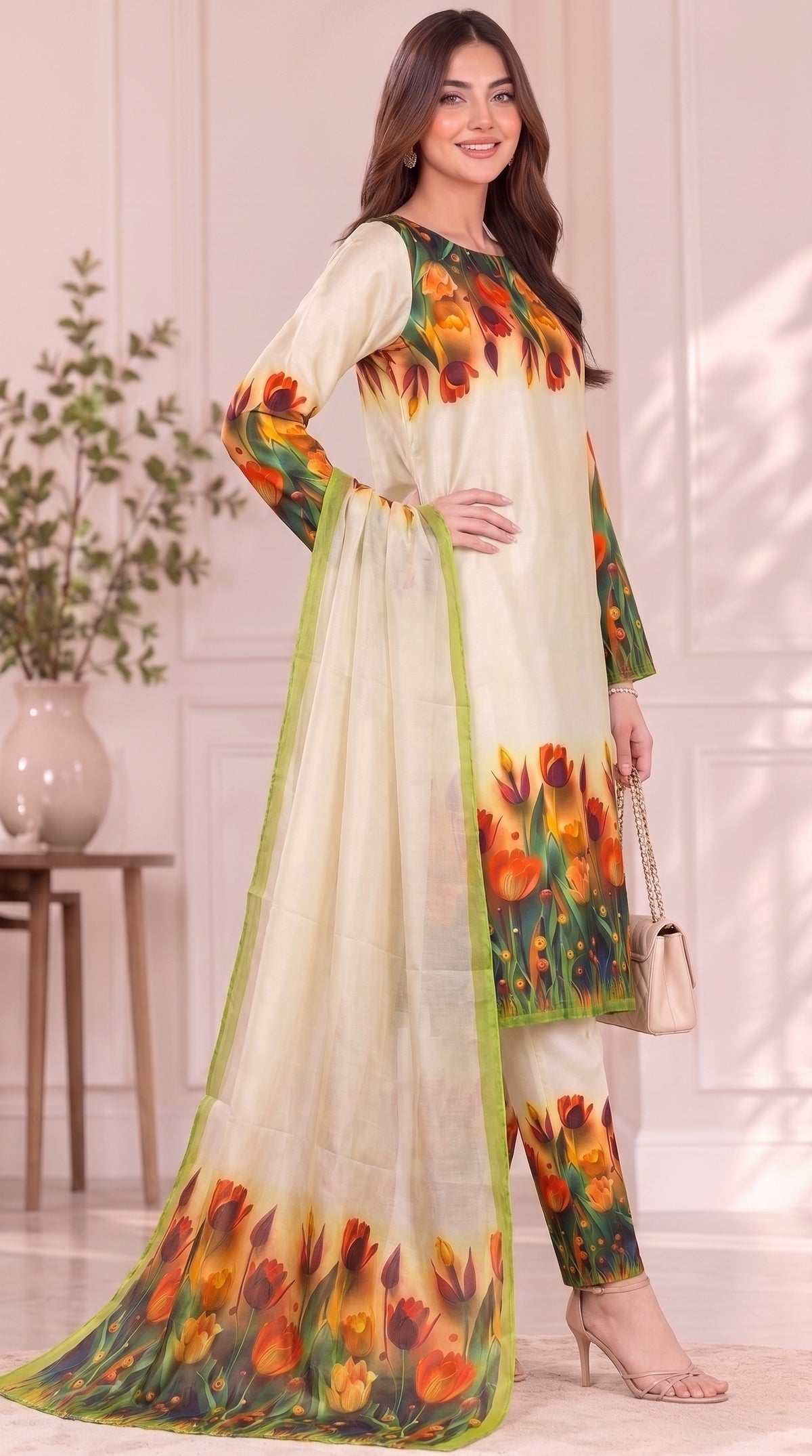 #Unstitched-Silk-3D-Flower