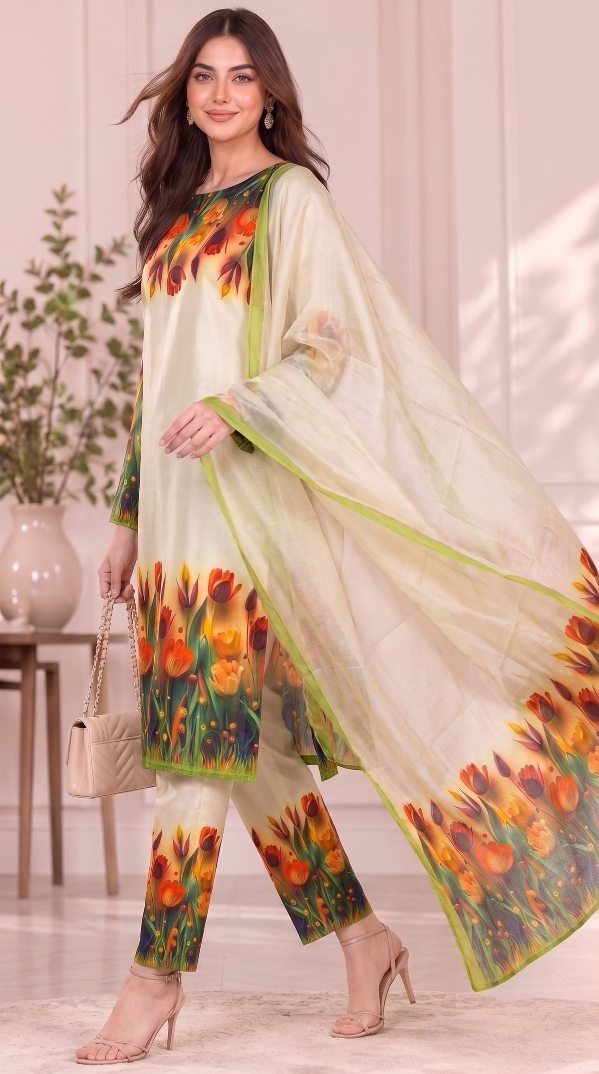 #Unstitched-Silk-3D-Flower