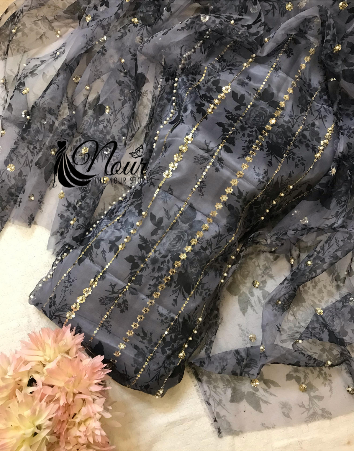 Printed organza