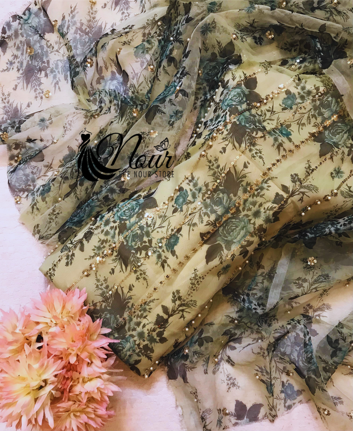 Printed organza