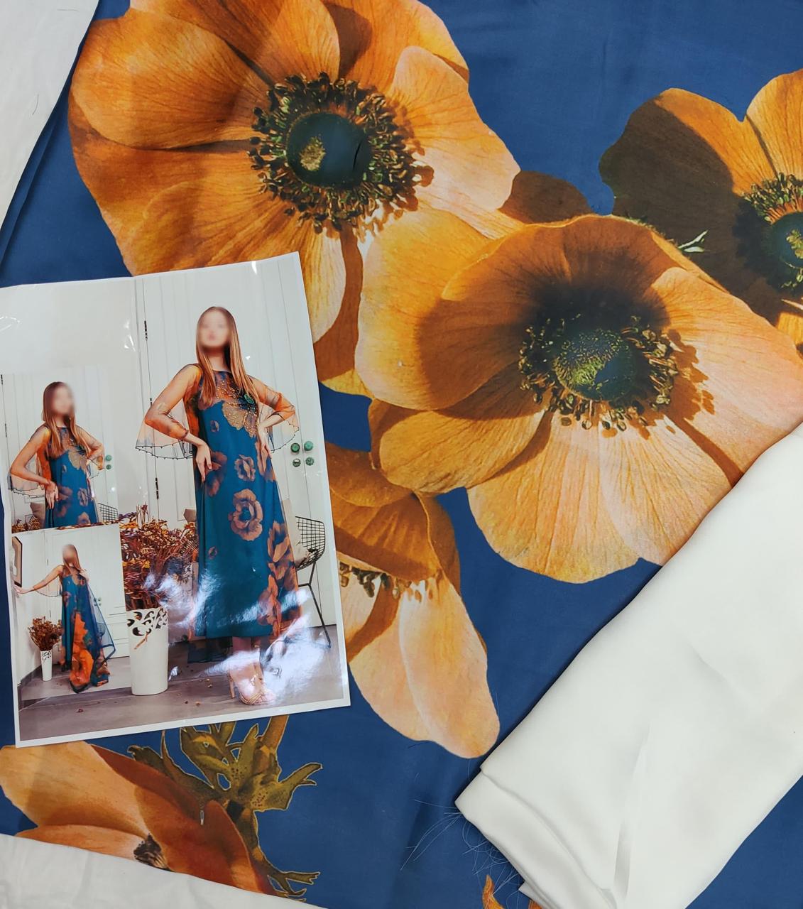 Printed Silk 2PCS