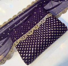 Hiba Bukhari Luxury 3-Piece 9mm Fabric Chiffon