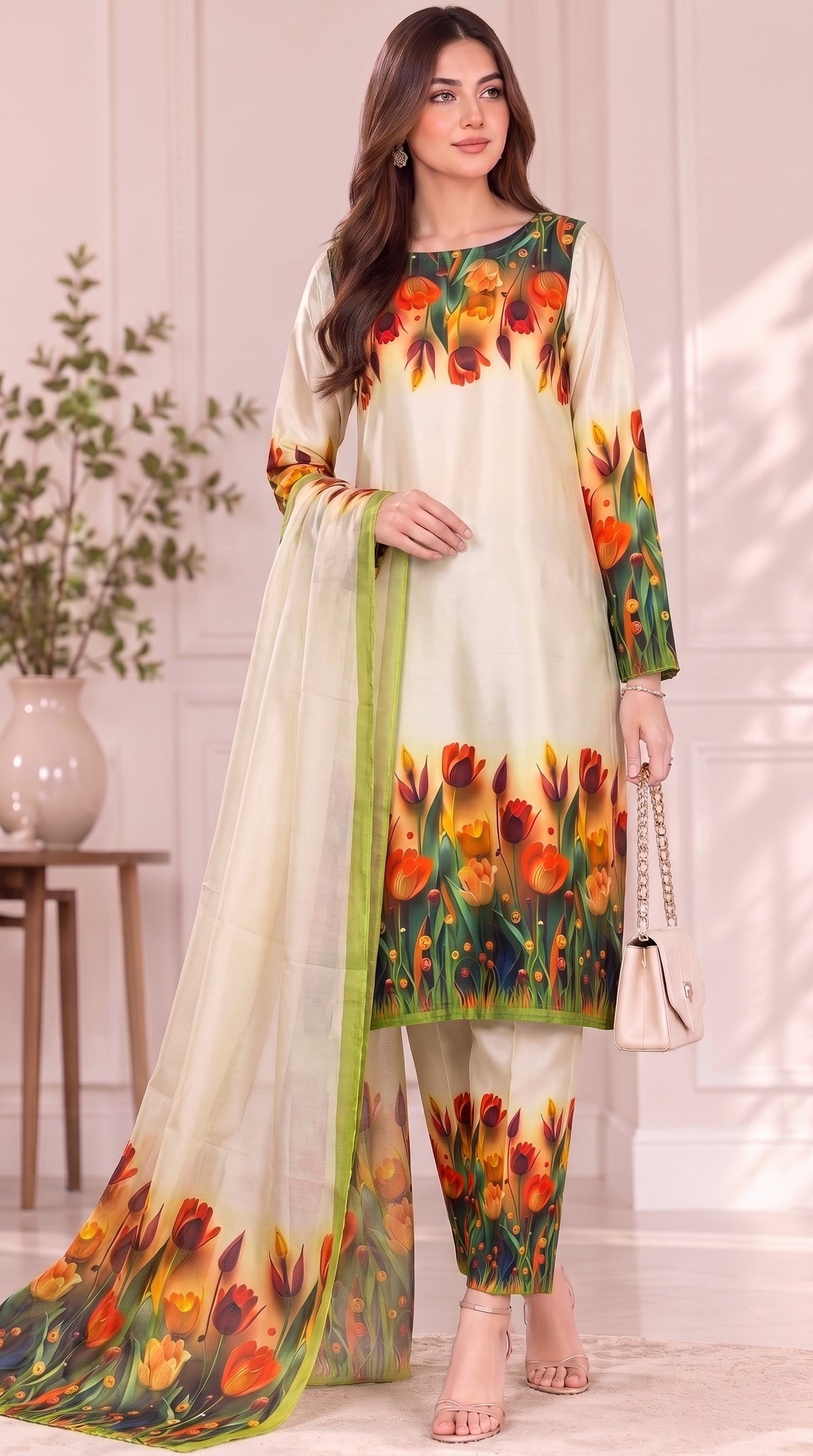 #Unstitched-Silk-3D-Flower
