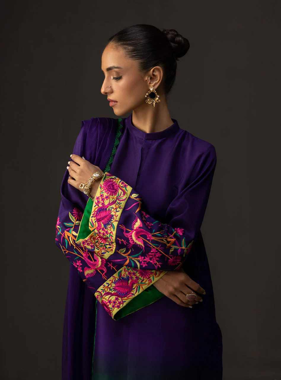Premium Tie & Dye Digital Printed Silk ( D-3 )